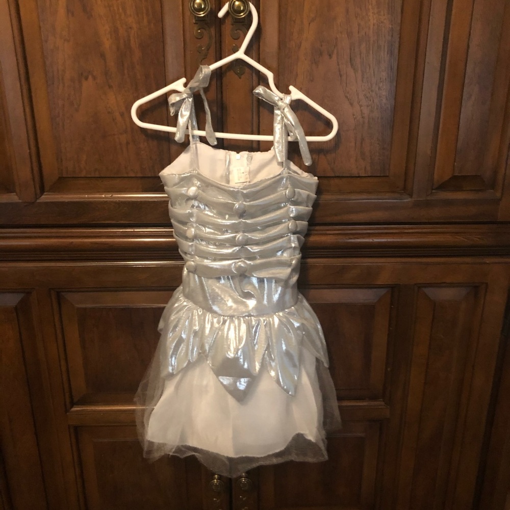 Silver & White Toddler Dress